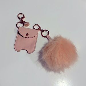 Sanitizer and pouf charms